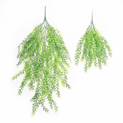 China Wholesale TT036 Simulated Real Leaf 5 Touch Per Fork Garland Branch Artificial Hanging Greenery Willow Leaves Vine For Wall Decoration for sale