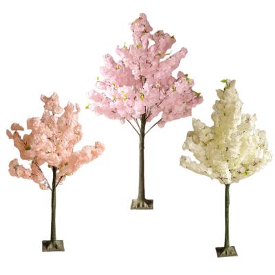 China Real touch Lorenda PYH01 3.94ft to 5.9ft Artificial Fake Cherry Blossom Tree Plastic Wedding Decoration Plant Cherry Blossom Tree for sale