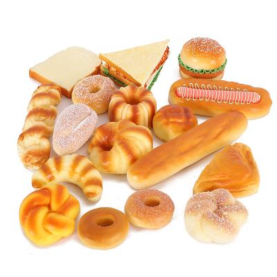 China High Quality Europe Plastic Foam Artificial Food Model Bread Simulation Decorative Artificial Bread MB001 DIY For Photo Home Decoration for sale