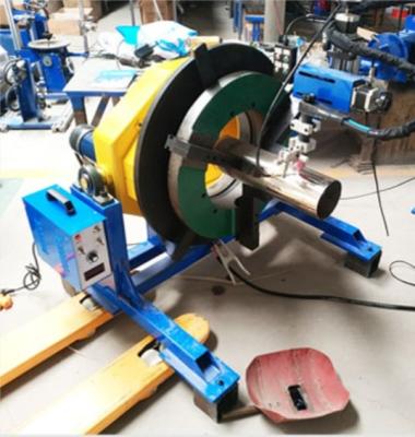 China Tube Production 150KG Welding Rig Positioner Pipe Rotating Automatic Welding Turntable With 140mm Hole for sale