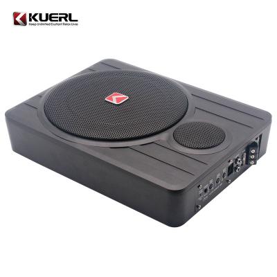 China New arrival of car audio system under the seat car active RMS audio 10 inch high power subwoofer 120 watt for sale