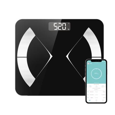 China Sustainable Electronic Scales , Portable Anti Slip Digital Body Weight Fat Analysis Smart Scale With Smartphones APP for sale