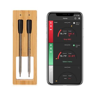 China Easy Operation Outdoor BBQ Smart Meat Thermometer, 275ft Home Digital Cooking Food Thermometer Wireless Thermostat for Oven, Grill, Kitchen for sale