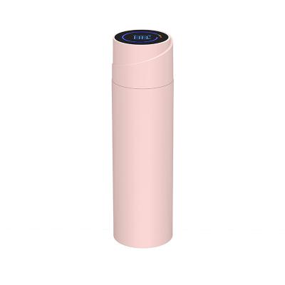 China 2022 Newest Hot Selling Design PORTABLE Painting Thermos Water Bottle Rubber Mug With Led Temperature Display for sale