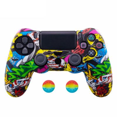 China For PSPGo For PS4 Controller Rubber Grip Skins Silicone Case For ps4 Original Sony Controller for sale