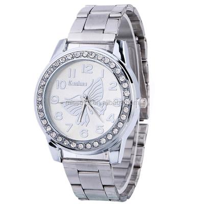 China 2017 New Power Reserve Style Butterfly Wrist Rhinestone Lady China Fashion Diamond Watch for sale