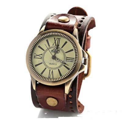 China New Automatic Date Watch 2016 Roman Number Retro Genuine Leather Straps Watches Ladies for sale