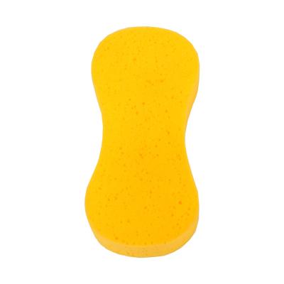 China Simple Yellow Baby Bath Shower Face Wash Body Bath Sponge Scrubber Soft Scrubber Scrubber Tool for sale