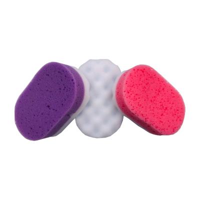 China Handheld Body Brush Skin Exfoliator Body Scrub Shower Scrub Three-color Raised Dots Baby Bath Sponge for sale