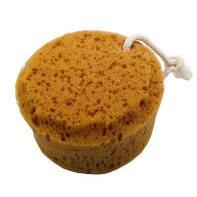 China EXFOLIATING Latest Organic Round Bath Sponge Baby Round Silicone Body Brush Scrub Sponge for sale