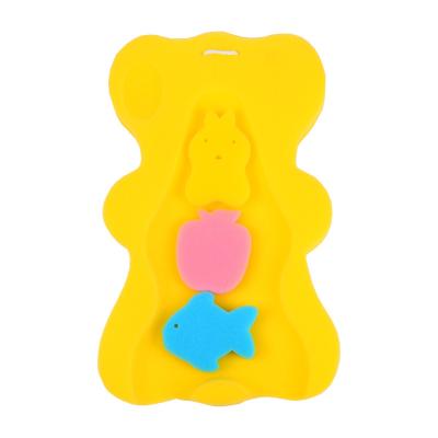 China EXFOLIATING natural soft clean baby toy shower brush with soft and stiff bristles pick up exfoliating bath sponge for sale