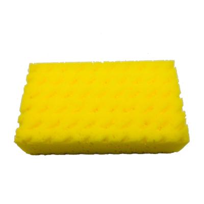 China 2 Viable in 1 Wheel Brush Cleaning Block Accessories Decontamination Wave Car Wash Sponge for sale