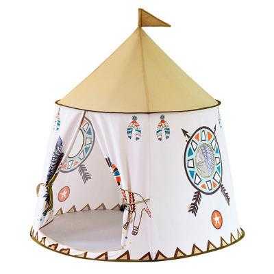 China Princess Castle 123*116cm Foldable Tent Room Kid's Flag Kids Teepee Tent Play Tent Portable Birthday Christmas Gift for sale