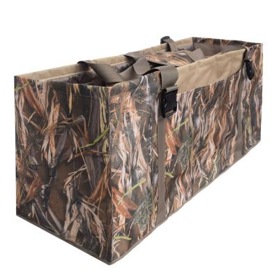 China 600D Oxford Fyzlcion Camouflage 12 Slot Duck Decoy Carrying Bag With Adjustable Strap To Protect Duck Decoys for sale