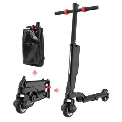 China 5.5 inch solid wheel battery e scooter unisex portable 250w motor detachable roller for sale