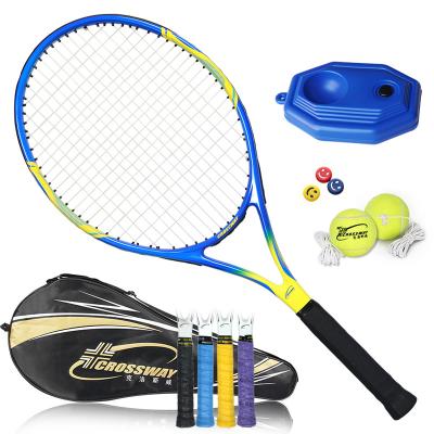 China High Quality Lightweight Anti Vibration Carbon Beach Yellow Blue Professional Tennis Rackets For Adults for sale