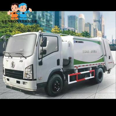 China Municipal Street Shacman 7100x2450x2950 Garbage Compactor Can Truck Compressed 4x2 Garbage Vehicle For Sale for sale