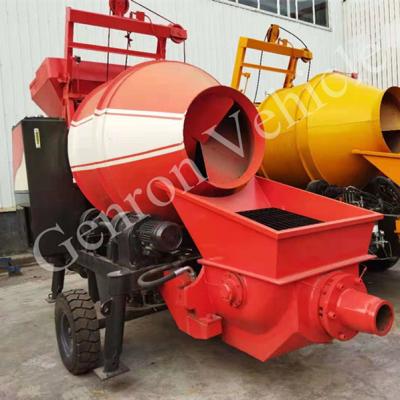 China Construction worksÂ   Best Selling Mini Electric Diesel Remote Self Loading Portable Drag Concrete Mixer Truck Machine With Pump For Construction for sale