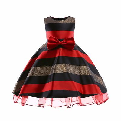 China New Sukienki Dla Dziewczynek Vestidos De Novia Elsa Costume Lol Dress Horizontal Stripes Flower Girl Dress Sukienka Dzie for sale