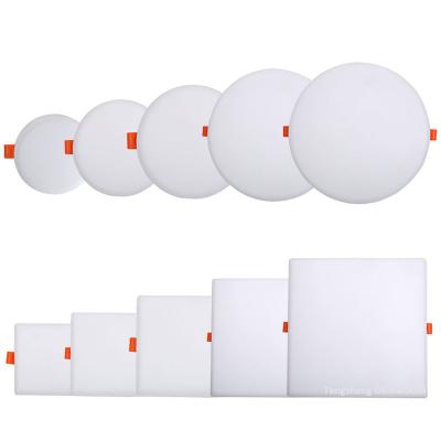 China Modern outdoor round luster ceiling ligths small led suqare panel light kitchen for office accommodation for sale