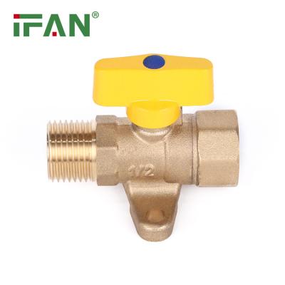 China IFAN control thread gas control valve gas valve valve factory price 1/2 general brass for sale