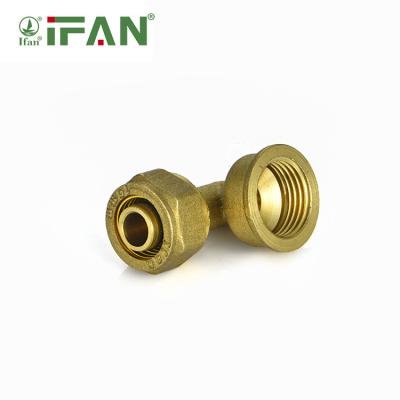 China Pipe Joining Lines IFAN Customized 16mm Pex Pipe Fitting Natural Gas Pipes and Fittings for Compression Yellow Brass Fittings for sale