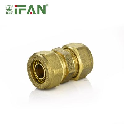 China Pipe Joining Lines IFAN China Plumbing Pipes and Connectors Gas Fittings Factory Pex Brass Compression Fitting Wholesales for sale