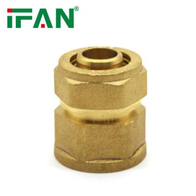 China Pipe Lines Connect Gas Fitting IFAN Customized Brass Plug Pex Compression Fitting Brass Fitting For PEX-AL-PEX Pipes for sale