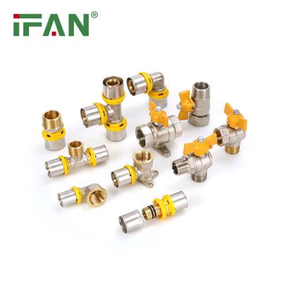 China Joining Pipe Lines IFAN Professional Gas Fittings Manufacturer Offer PEX Press Fitting For Gas Pipe And Gas Pipeline Fittings for sale