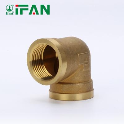 China Joining Pipe Lines Ifan 01 Series Products Hot Wholesale Price Plumbing Conduit Fitting Brass Elbow Brass Fitting for sale