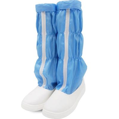 China Antistatic In Running Antistatic Industrial Protective Shoes Blue Work Safety Shoes ESD Long Boot For Cleanroom for sale