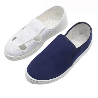 China Antistatic In Safety Running Cheap Light Blue White Unisex Canvas Cleanroom Shoes Price Esd Antistatic Shoes for sale