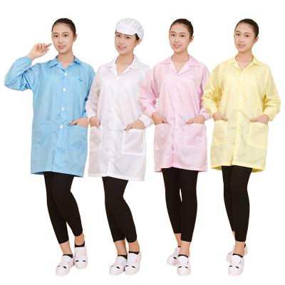 China All Kinds of Cleanroom Protective Suit Coverall Workshop Dust-proof Washable Dust-Proof Workshop Coats Anti-static Protective Cleanroom Suit for sale