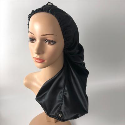 China Great For New Design Extra Long Box Braids Satin Hood Soft Premium Sleep Cap Hoods for sale