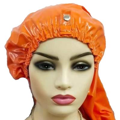 China Verified Sale Custom Designer Double Layer Hot Shower Long Hair Wraps Waterproof Braid Mom Hoods for sale