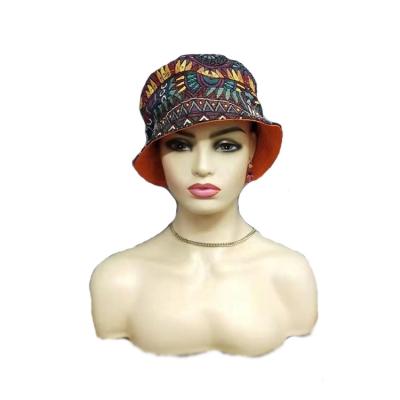 China Picture Customized Cotton Canvas Summer Travel Bucket Hats Hoods With One Handle Bag for sale