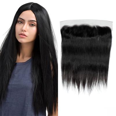 China Thin Hair Wig Frontal Hair Lace Hair Weaves Straight Closure 13*4 Lace Headband for sale