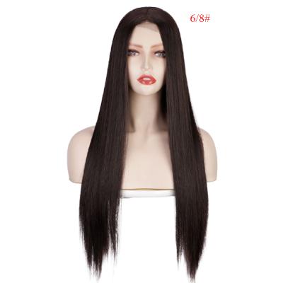 China Wholesale Custom Hair Wigs Display Straight Synthetic Fiber Wigs Heat Resistant Long Heat Resistant Straight Hair for sale