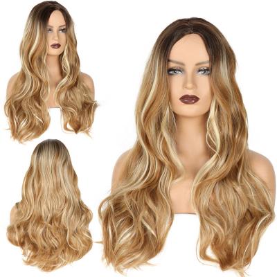 China European And American Deep Wave Wig Synthetic Hair Style Wigs For Women for sale