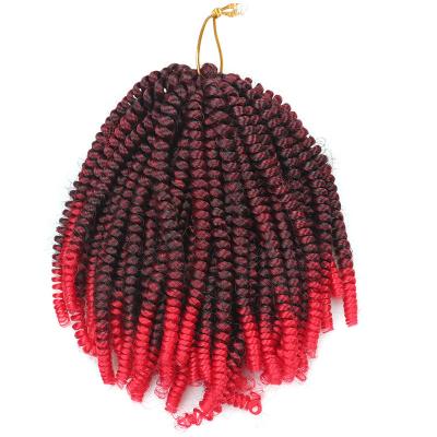 China Hot Commercial Crochet Border Hair Twist Spring Loop Style African Dreadlocks Small 8 Inches for sale