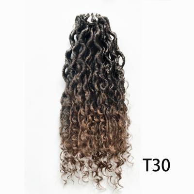 China Low temperature faux NU locs silk wigs for black women synthetic hair wigs crochet hair worm curled long dirty braid curly hair wholesale price for sale