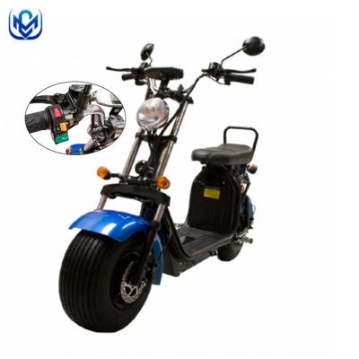 China China Unisex Hot Product Wholesale Halley Electric Motorcycle Scooter 1500w 60V Adult Double Wheel With Double Seats With 20Ah Battery for sale