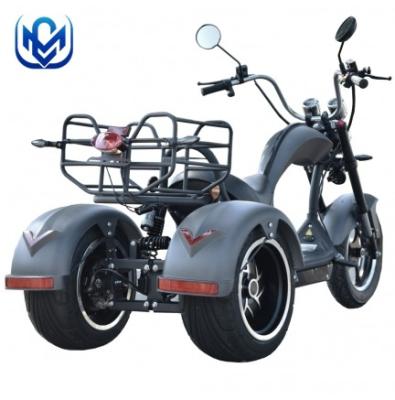 China Fat Men Double Seat Adult Tire Tricycle Citycoco 3 Wheel Hot European Electric Scooters for sale