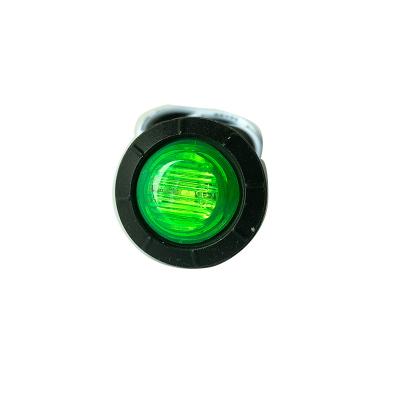 China For Car/Truck 0.75 Inch Around LED Truck Trailer Bus Lorry Clearance Lamp Side Marker Waterproof Red Lights for sale