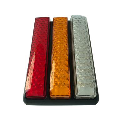 China For Trailer Truck Three Color Truck Tail Stop Marker Plastic Rear Lamp 24 LED 12v Led Trailer Light for sale