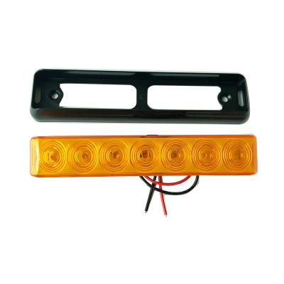 China For Trailer Truck Factory Custom 12 Voltage 7 LED Truck Marker Stop Lamp Rear Plastic Tail Light Trailer for sale