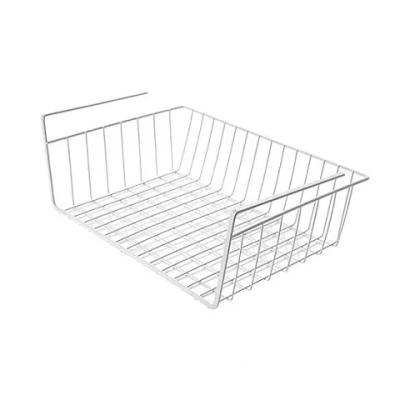 China Sustainable Hanging Metal Wire Storage Rack Basket Home Organizer for sale