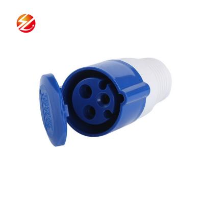 China Easy installation IP44 male and female 16A 32A 63A 3pin 4pin 5pin waterproof industrial plug and socket connector moving socket for sale