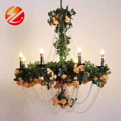 China Imitation Plants Led Decorative Modern Indoor Living Room Pendant Light Factory Ceiling Chandelier Plant Hanging Lamp Lighting Hot Sale for sale