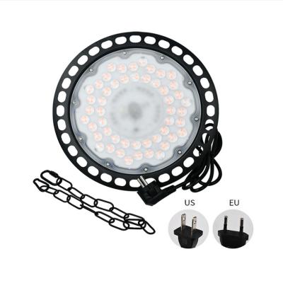 China Warehouse Matrix Cast Aluminum IP65 Brightness 200w High Led Warehouse Factory High Bay Lighting UFO LED High Bay Light 100W for sale